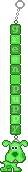green puppy keychain